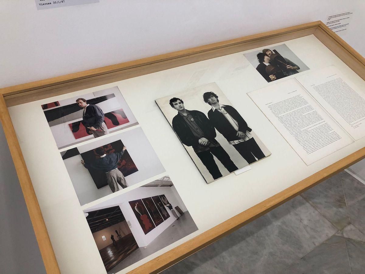 Imagen de la sala de Pepe Espaliú en la exposición 'La máquina del tiempo'