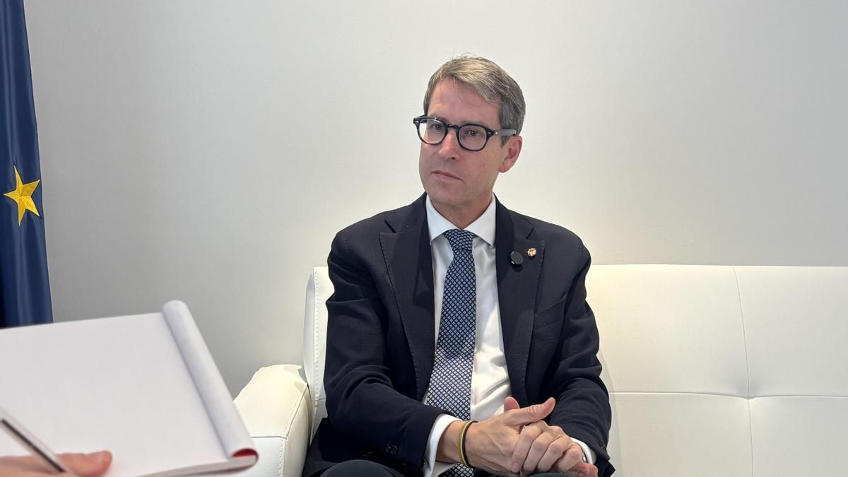 El presidente de La Rioja, Gonzalo Capellán, durante la entrevista con Rioja2