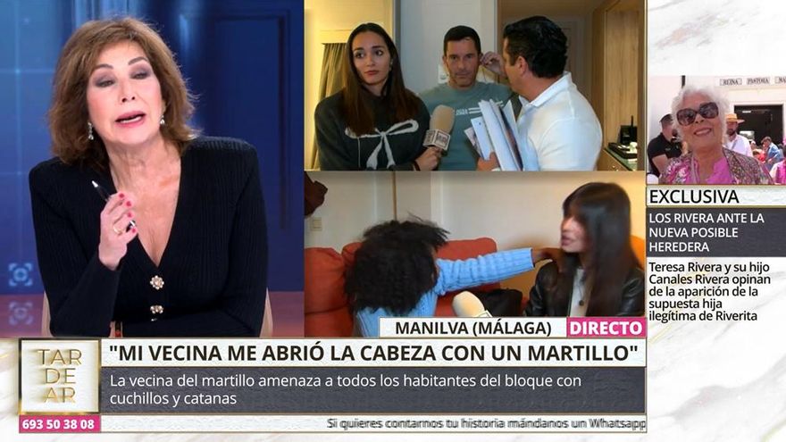 Ana Rosa Quintana paró a una entrevistada de 'TardeAR': "Cuidado con el dedito, que se dispara. No toques"