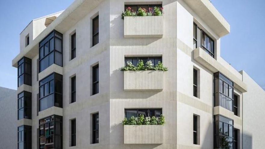 Recreación digital del nuevo bloque de viviendas