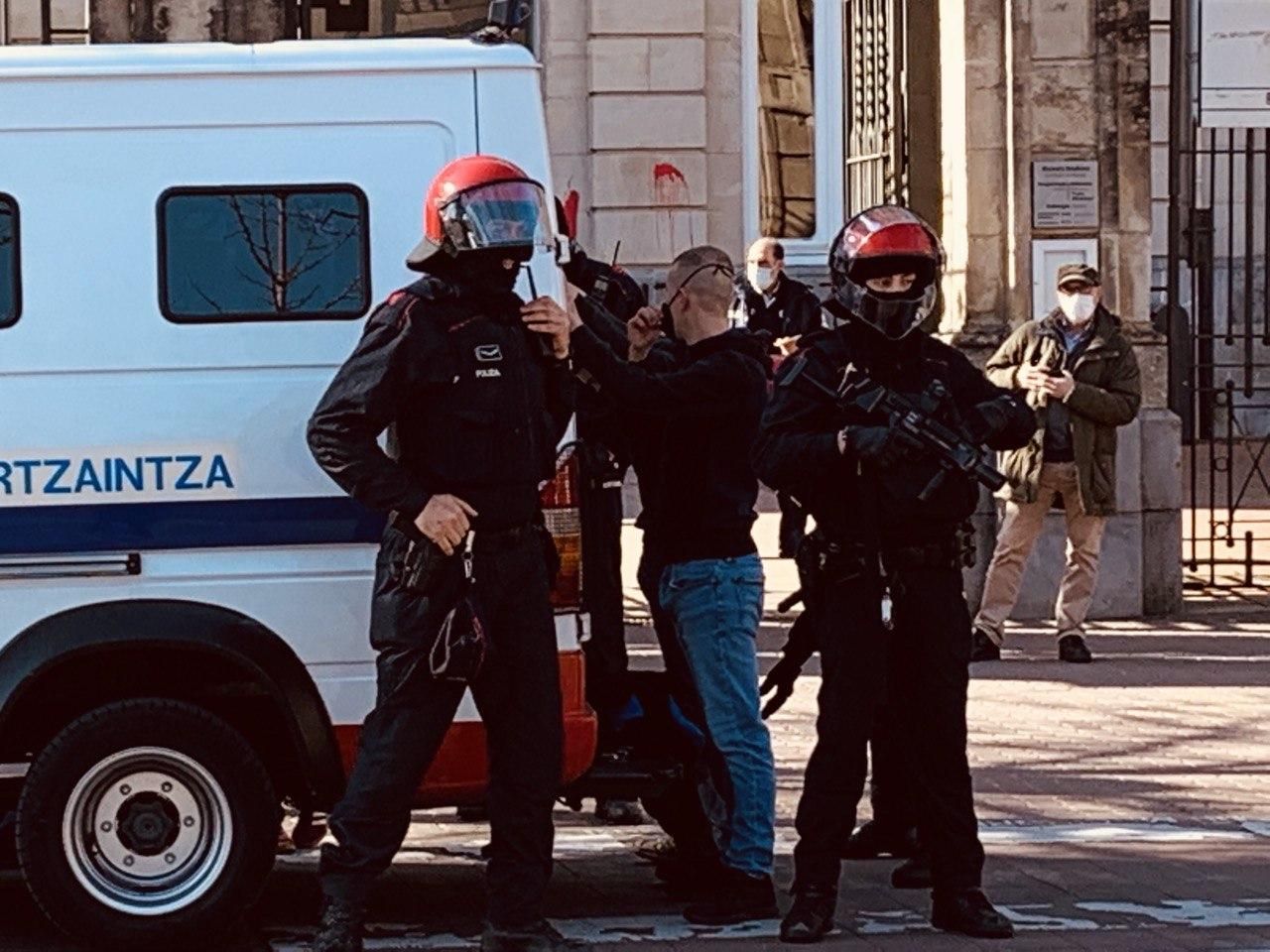 La Ertzaintza, con un detenido en la huelga estudiantil del 24 de marzo