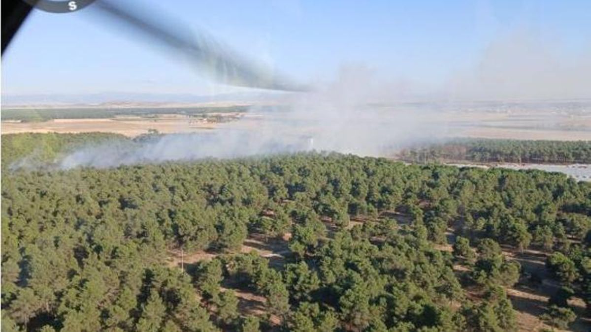 El incendio de Coca, Segovia