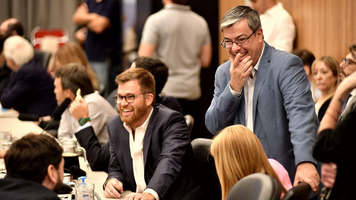 Germán Martínez (UxP) y Nicolás Massot