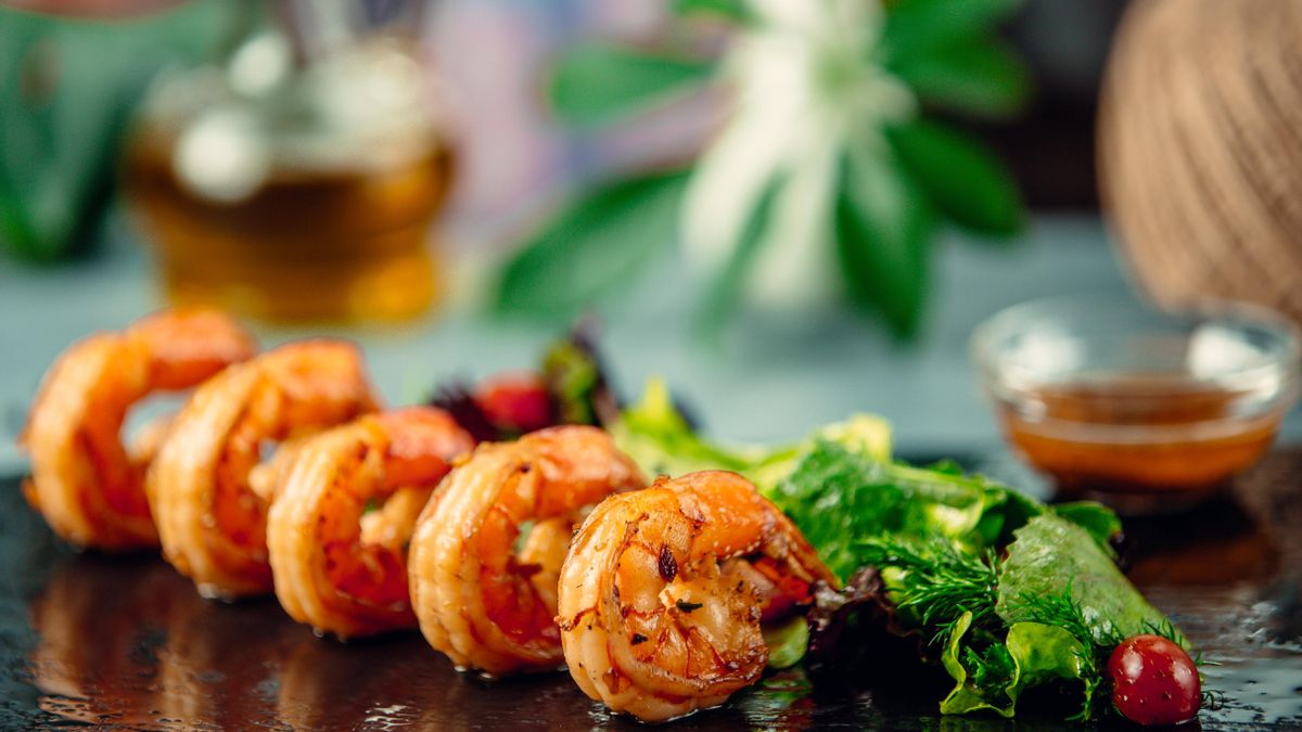 Gambas a la naranja