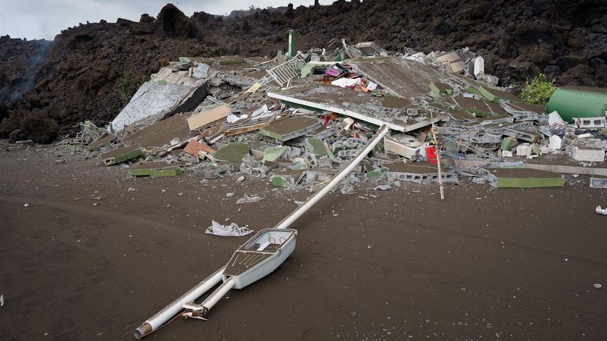 Destrozos en Todoque, La Palma, por el volcán