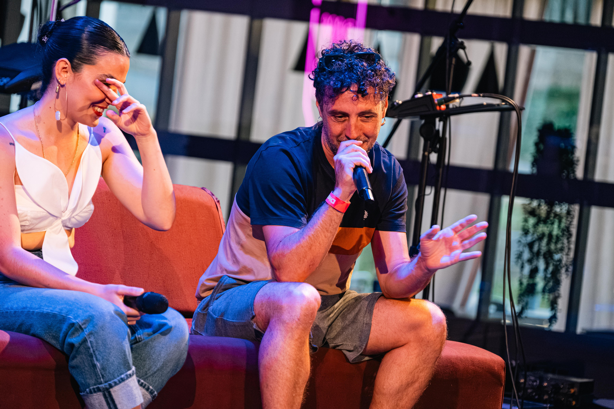 La Maria i Arnau, de Malifeta, en la I Festa pel Valencià d'elDiario.es.