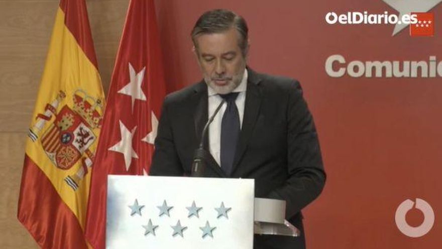 El consejero de Justicia de la Comunidad de Madrid, Enrique López
