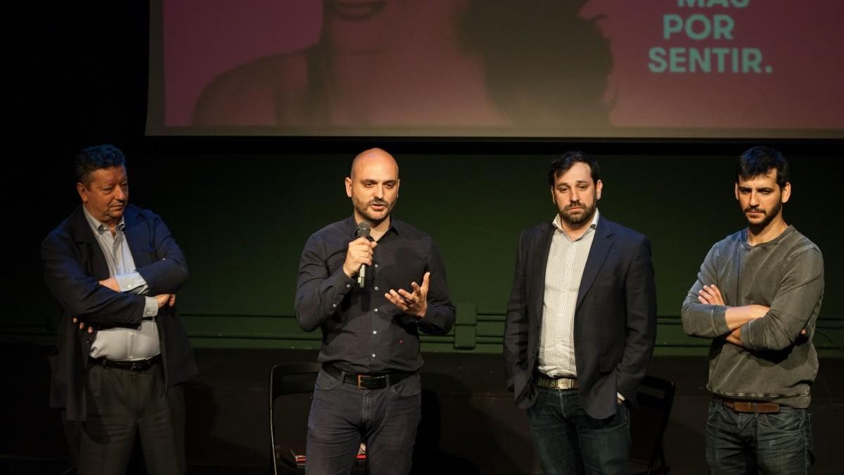 Cuatro de los promotores de los Luchana: Pedro Gómez, Jorge de las Heras, Ventura Gil y Fran Perea