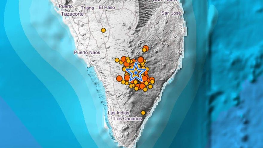 Catorce terremotos durante la madrugada en La Palma, el mayor de magnitud 3,5