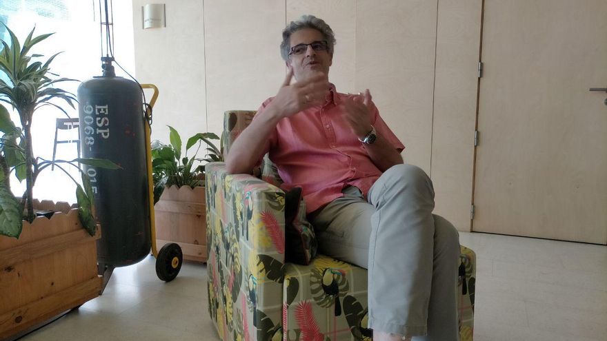 Mario Rodríguez, durante la entrevista.