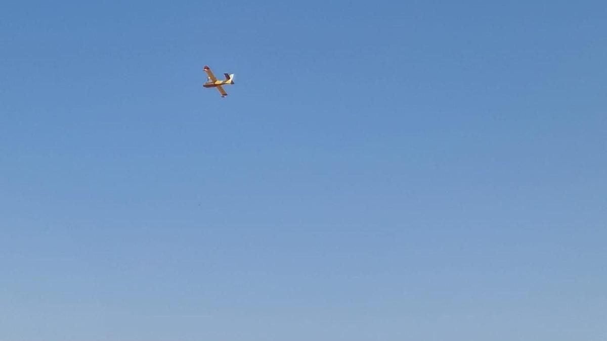 Medios aéreos en el incendio