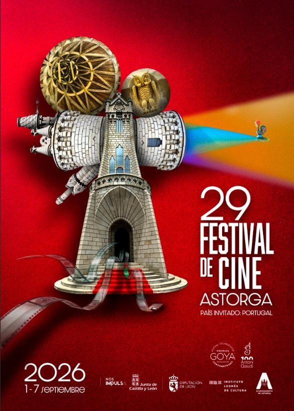 Cartel del 29.º Festival de Cine de Astorga.