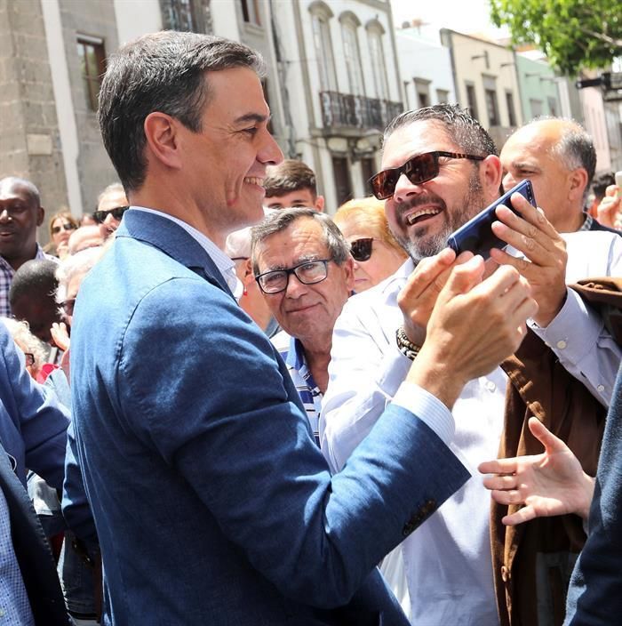 Pedro Sánchez, en Gran Canaria