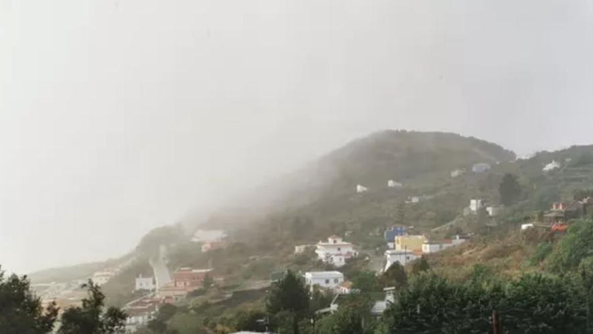 Imagen de archivo de un día de lluvia en Villa de Mazo.,