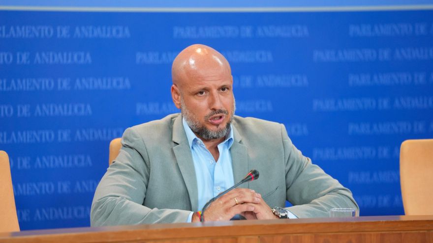 El portavoz adjunto del grupo Vox en el Parlamento andaluz, Rodrigo Alonso, este miércoles