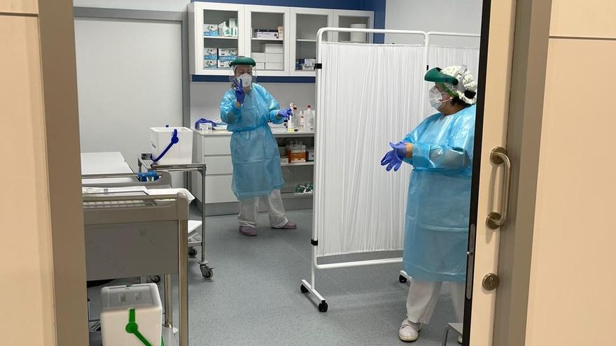 Sala Covid del Hospital General de La Palma.