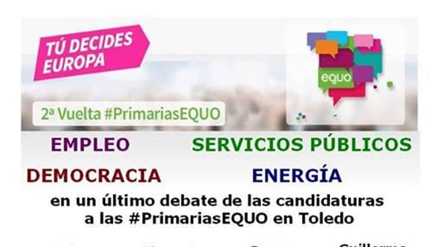 Cartel de presentación de cierre de Primarias de Equo