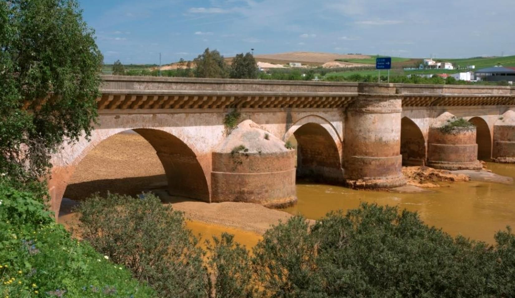Puente Romano sobre el río Tinto