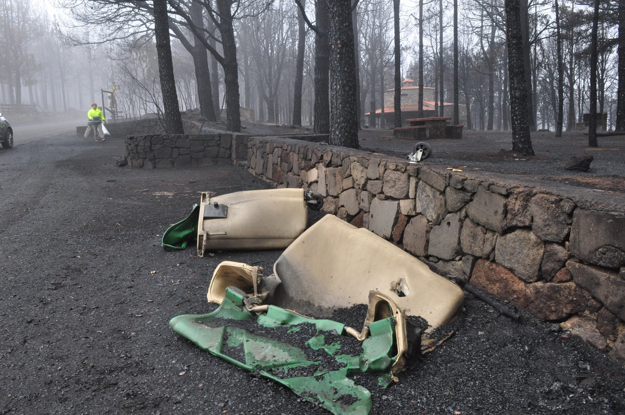 Efectos del fuego en la cumbre