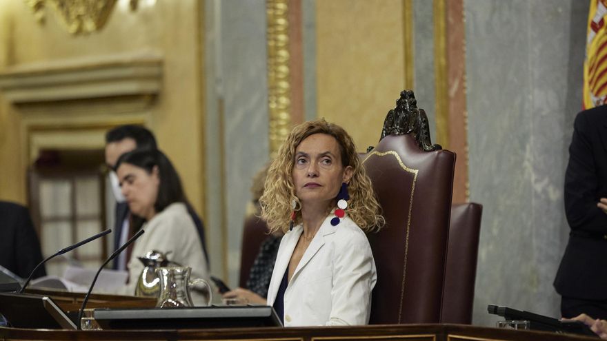 La presidenta del Congreso, Meritxell Batet, en una sesión plenaria