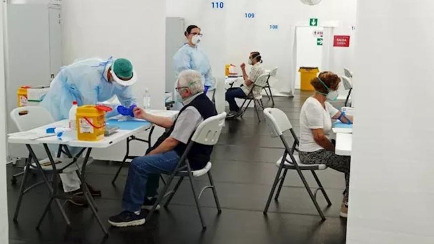 Imagen de los test en el Hospital de Alicante
