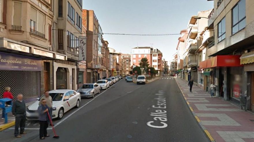 Una calle de La Bañeza.