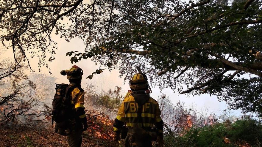 Se da por estabilizado el incendio forestal de Galarreta que ha arrasado más de 100 hectáreas en Álava