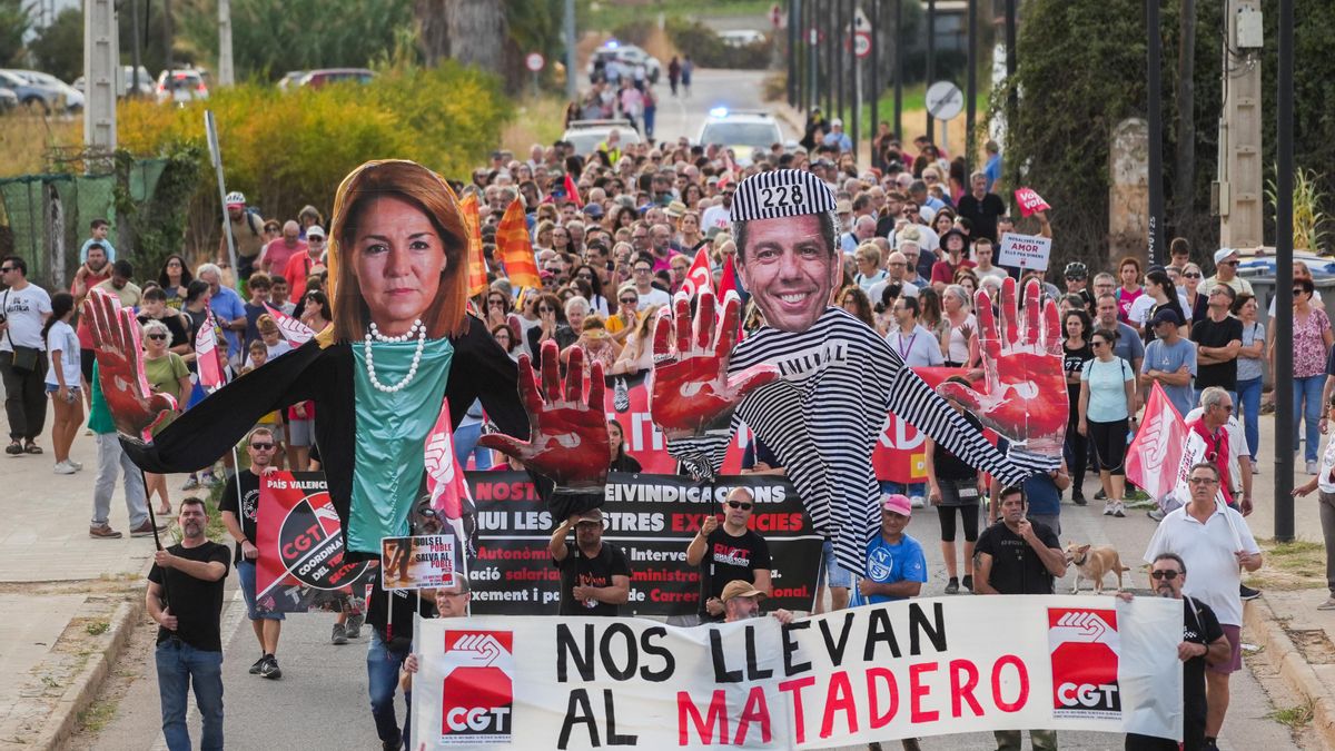 Una de las últimas manifestaciones contra la gestión de la dana celebrada en Valencia.