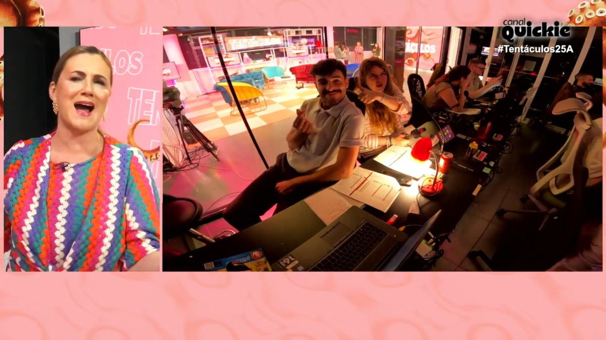 Germán González, en la cabina de realización de 'Tentáculos'