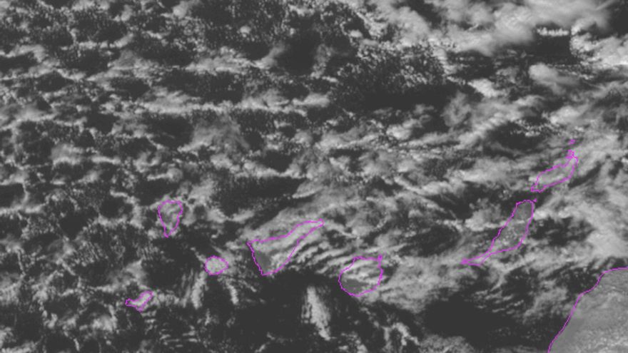 Imagen satélite que las lluvias en el Archipiélago 