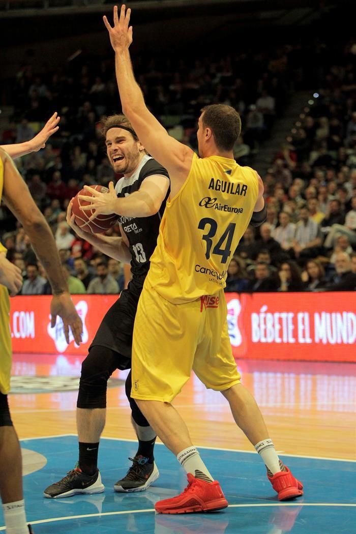 Partido de semifinales de la Copa del Rey entre el Herbalife Gran Canaria y el Bilbao Basket. Efe.