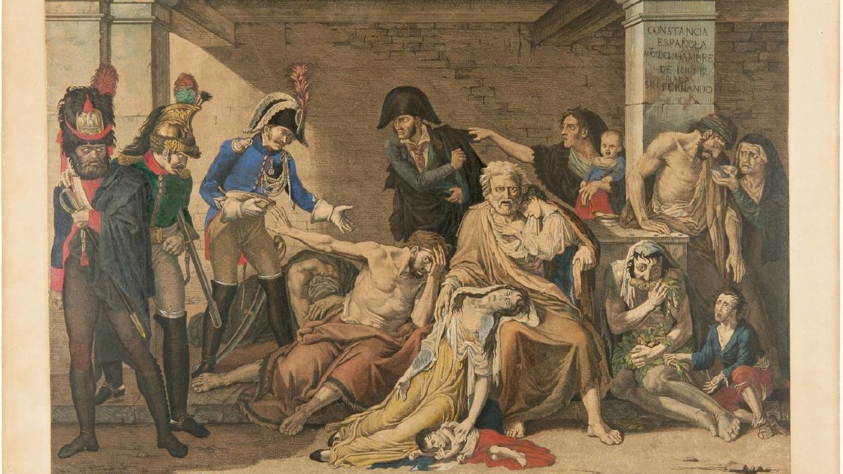 Boceto de 'El año del hambre de Madrid', de José Aparicio Inglada /  Ministerio de Cultura.