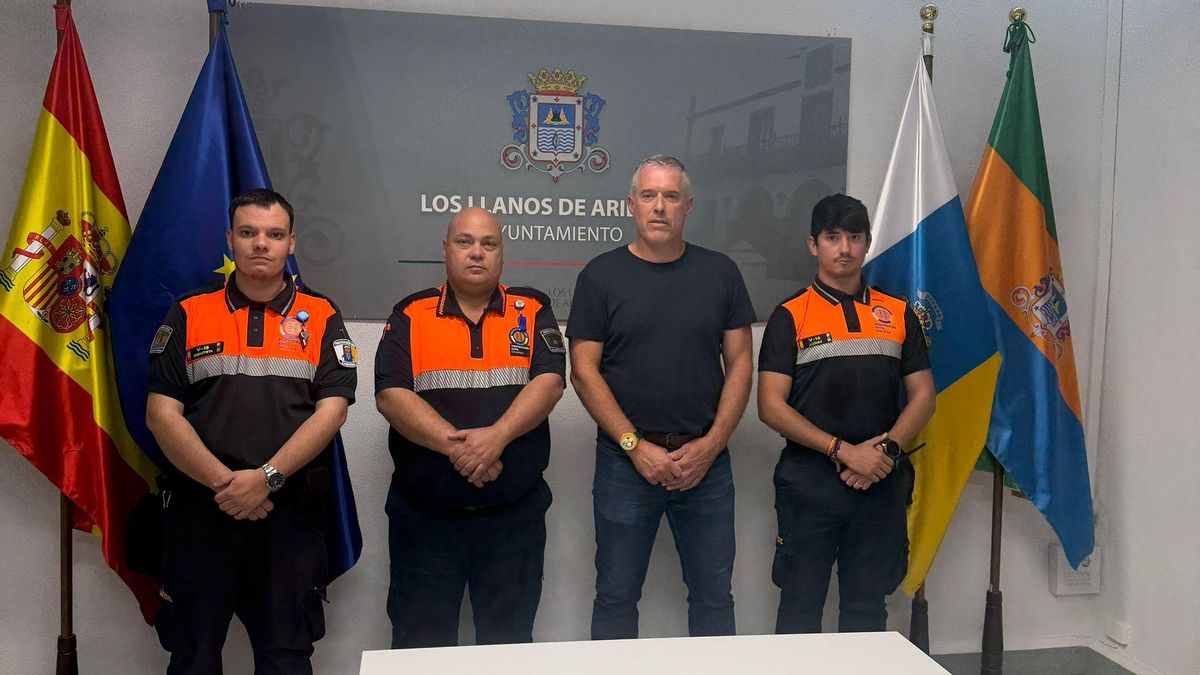 El Ministerio del Interior distingue a Protección Civil de Los Llanos de Aridane por su labor durante la DANA