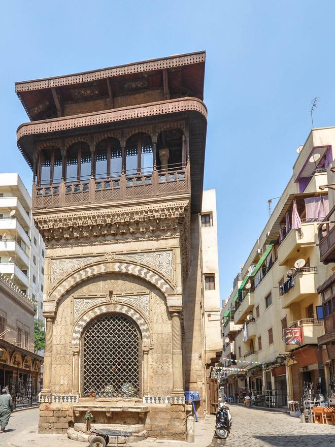 Sabil-Kuttab de Katkhuda, una de las fuentes públicas de la calle Al Moez.