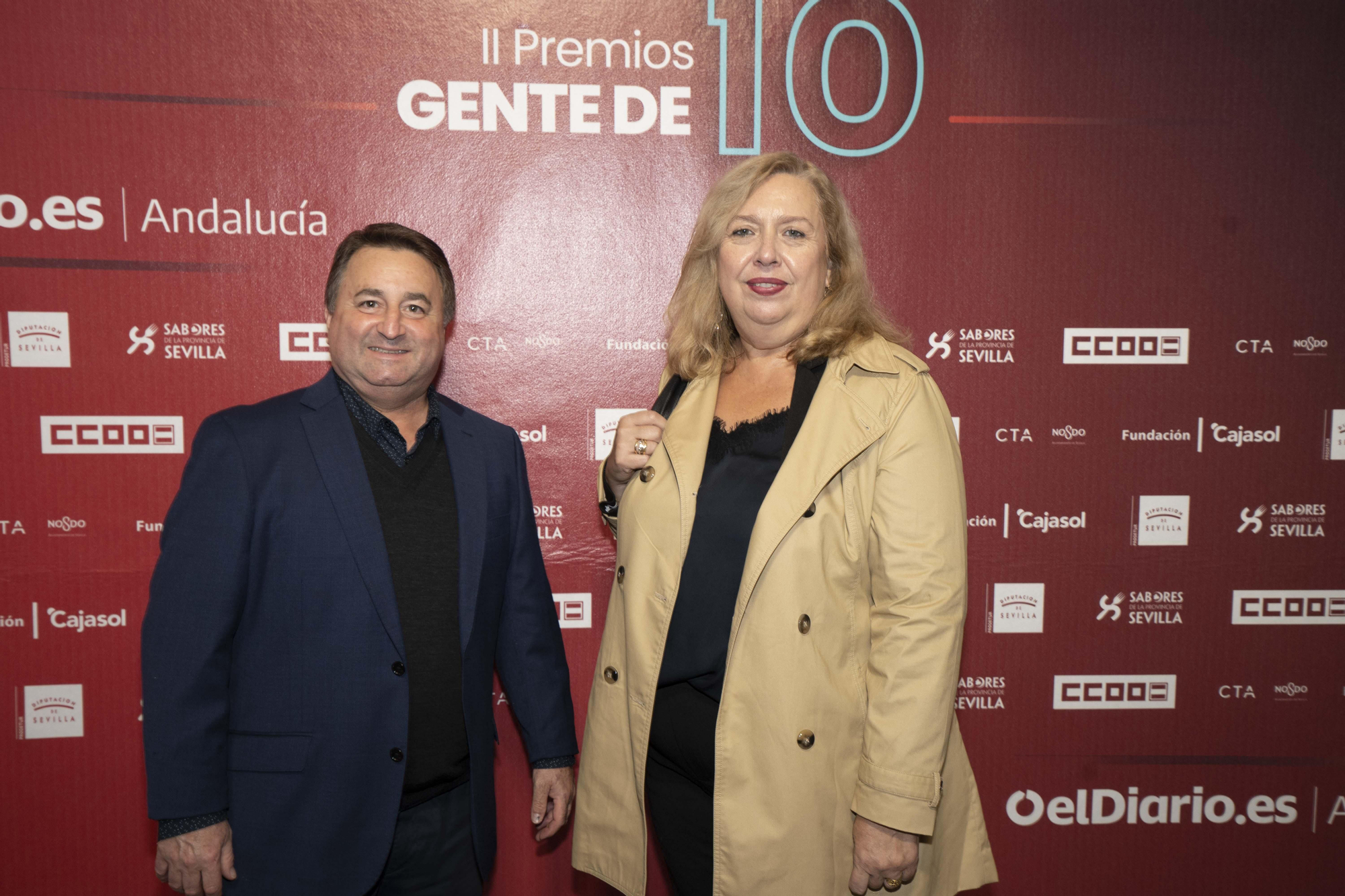 Fernando Morillo, director de Comunicación de UGT Andalucía, y María del Mar Serrano, secretaria de Organización de UGT-A.
