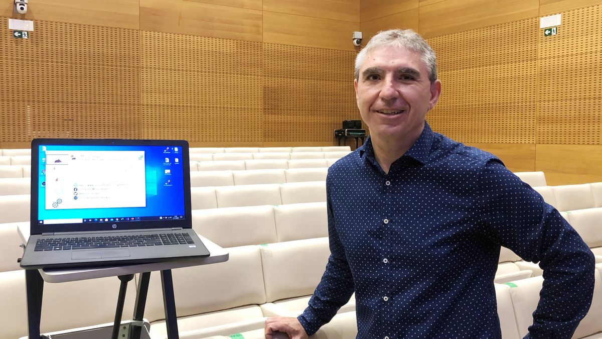 Antonio Liberal, en la presentación de la aplicación