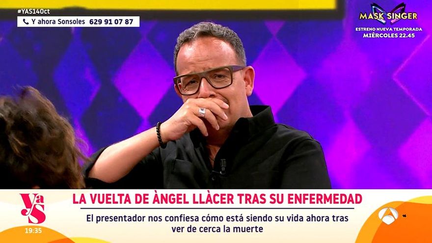 Àngel Llàcer volvió emocionado a Antena 3 con ilusión por 'Tu cara me suena': "He superado la parte más dura"