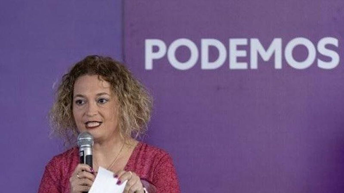 La coordinadora autonómica de Podemos Cantabria, Mercedes González.
