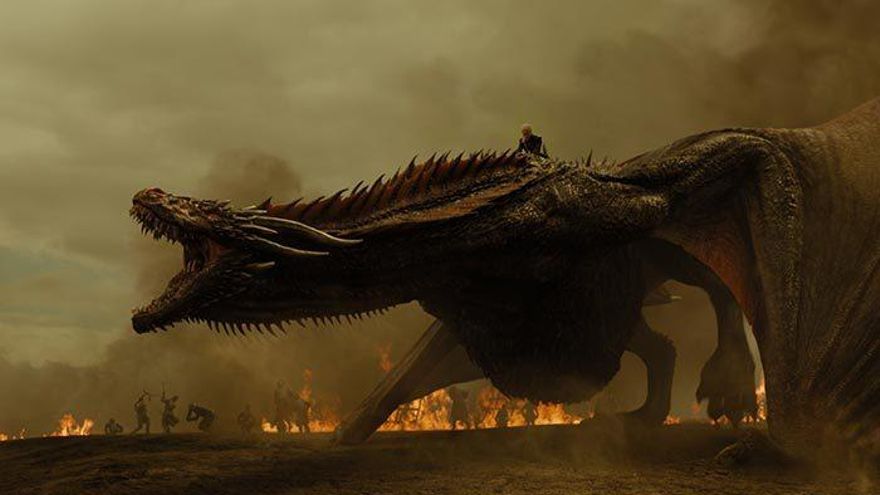Drogon en acción en Juego de Tronos 7x04