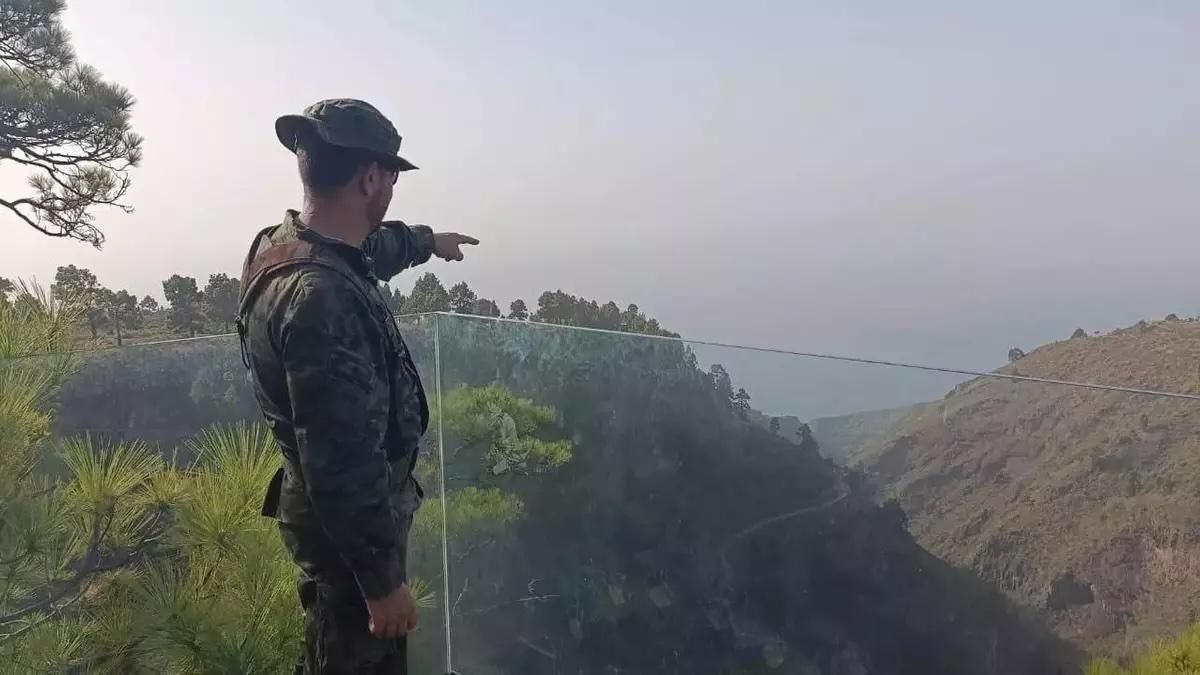 Defensa despliega en La Palma patrullas terrestres dentro de las operaciones permanentes