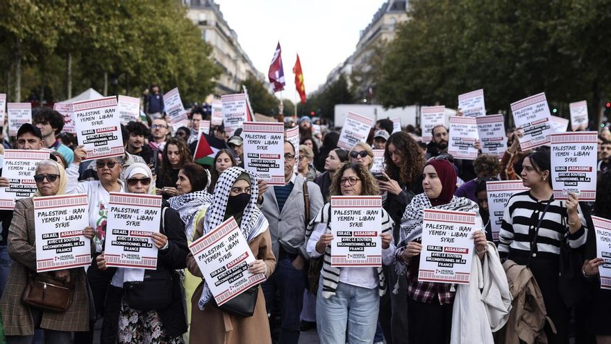 Protestas propalestinas en París