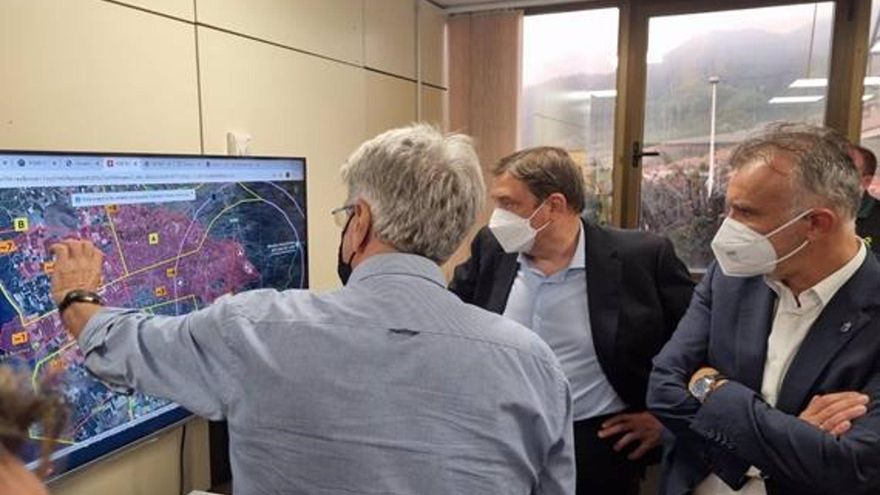 El ministro Planas traslada un mensaje de apoyo y solidaridad a los habitantes de La Palma