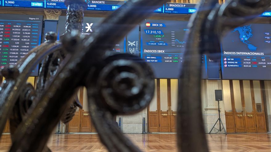 El principal selectivo de la Bolsa española, el IBEX 35, este miércoles.