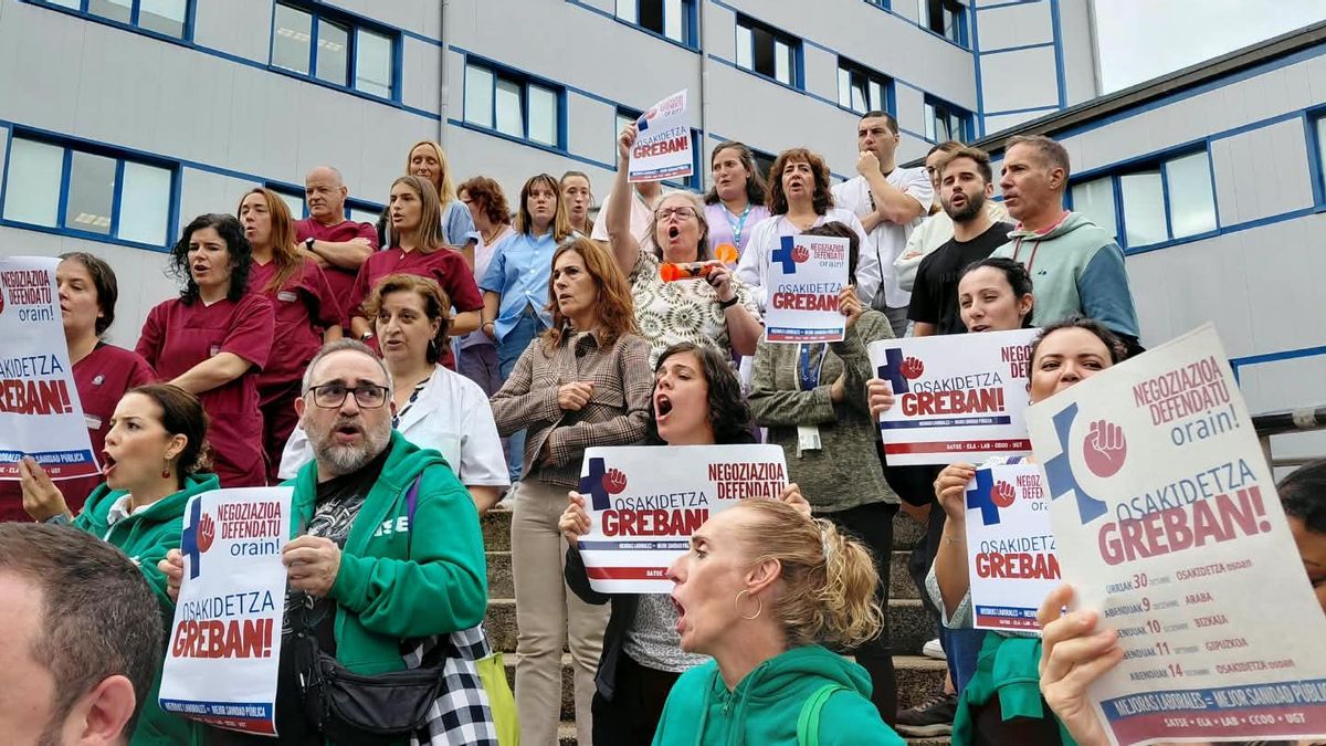 Los trabajadores de Osakidetza van a la huelga este viernes tras no conseguirse un acuerdo en la reunión con la dirección