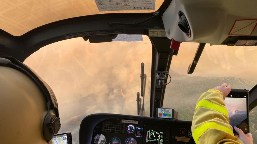 41 aeronaves trabajan en las labores de extinción del incendio forestal de Sierra Bermeja