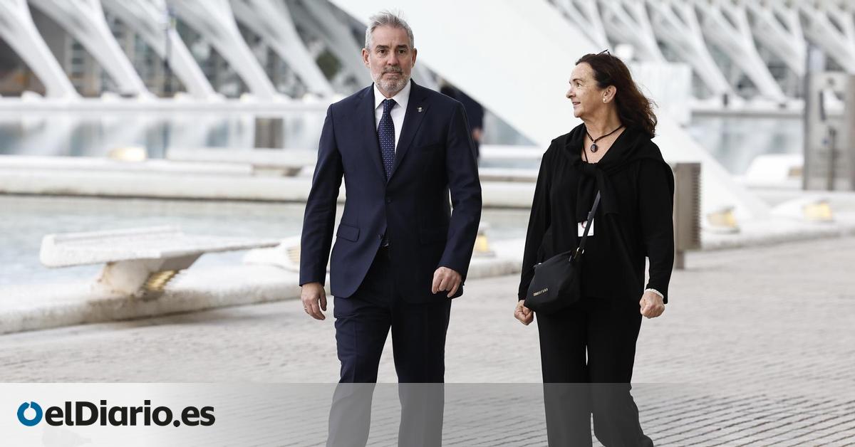 Clavijo acude al funeral de Estado de las víctimas de la dana en Valencia y entiende  la rabia y el dolor  en los gritos a Mazón