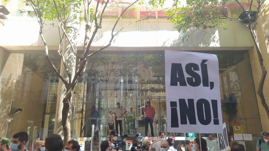 Manifestación de MIR en Madrid.