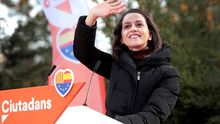 Arrimadas, durante un acto de su partido en Catalunya.