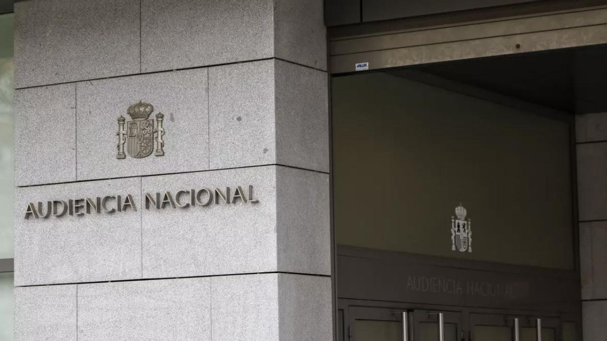 Imagen de archivo de la entrada de la Audiencia Nacional.