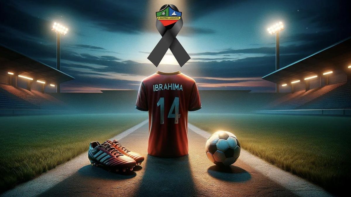 Imagen publicada por el Club Orientación Marítima para homenajear a Ibrahima Camara